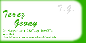 terez gevay business card